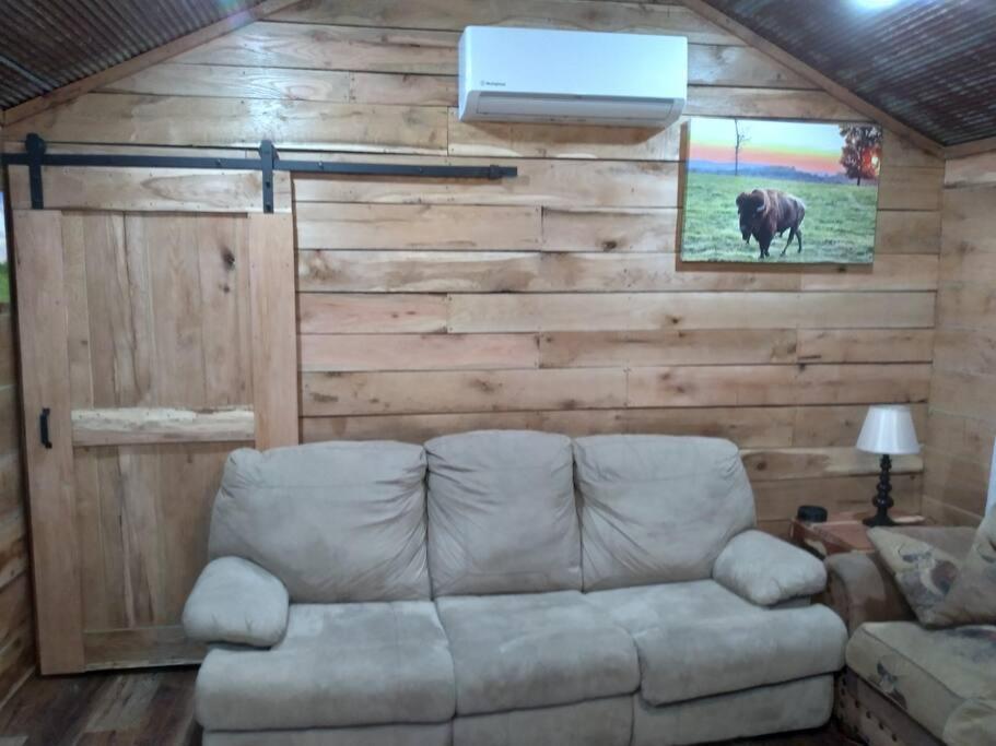 Cabin With A Tree House On A Buffalo Farm . Marshall エクステリア 写真