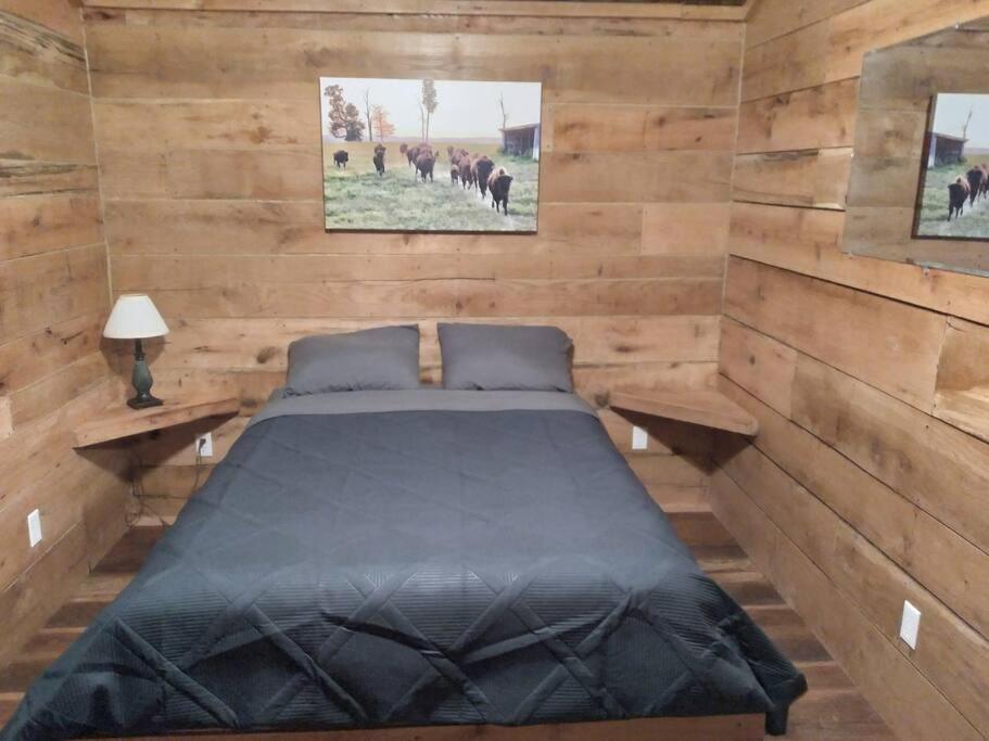 Cabin With A Tree House On A Buffalo Farm . Marshall エクステリア 写真