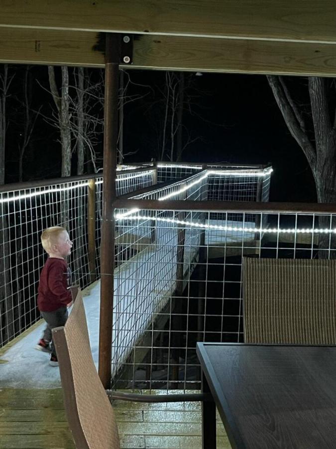 Cabin With A Tree House On A Buffalo Farm . Marshall エクステリア 写真